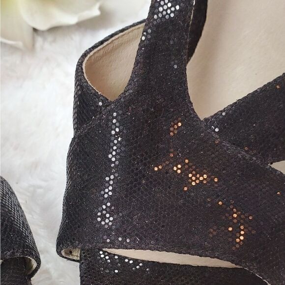 Michael Kors Sparkly T-Strap Sandals - Picture 4 of 5